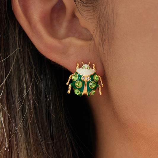 Colorful Insect Stud Earrings Collection