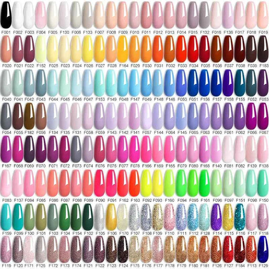 Vibrant LILYCUTE 129 Colors Gel Polish - 7ML Perfection