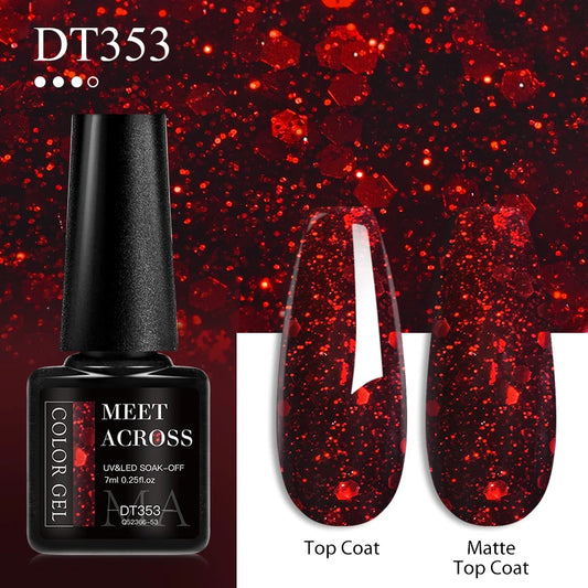Crystal Red Soak-Off UV Gel - Nail Art Essential