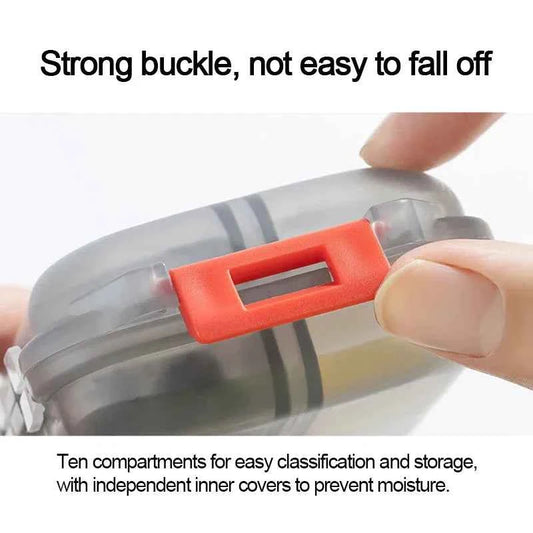 Portable Pill Storage Box: Perfect for Travel & Daily Needs
