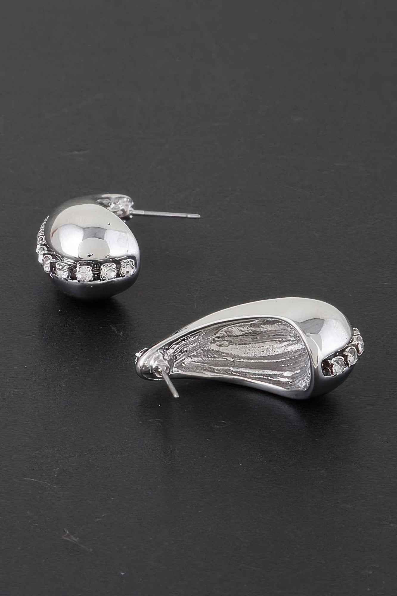 Rhinestone Tear Drop Earring