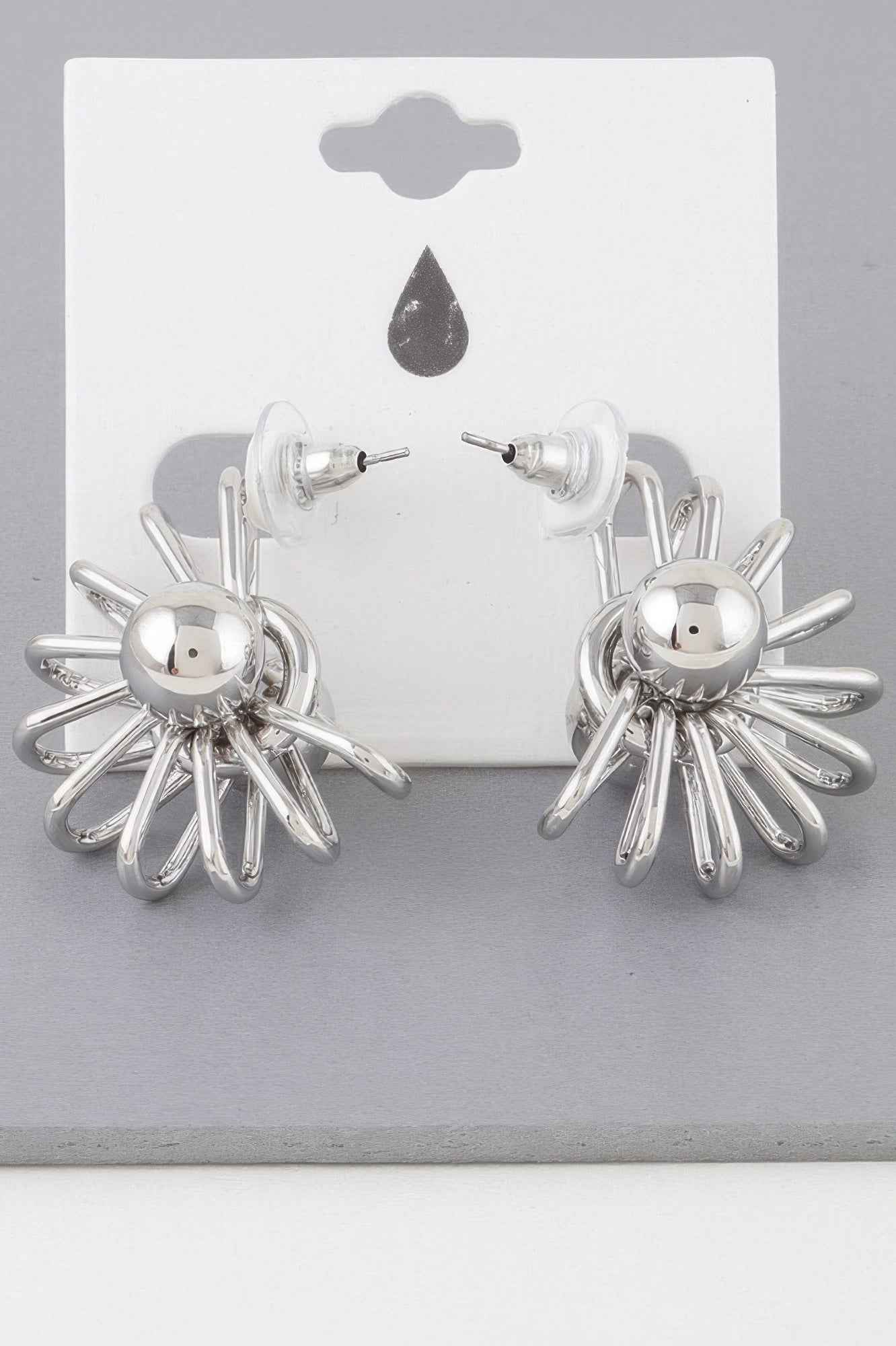 Double Shiny Neutron Wire Stud Earrings
