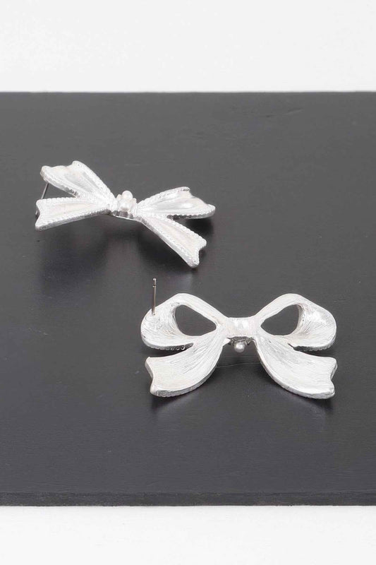 Luxury Pearl Ribbon Earrings