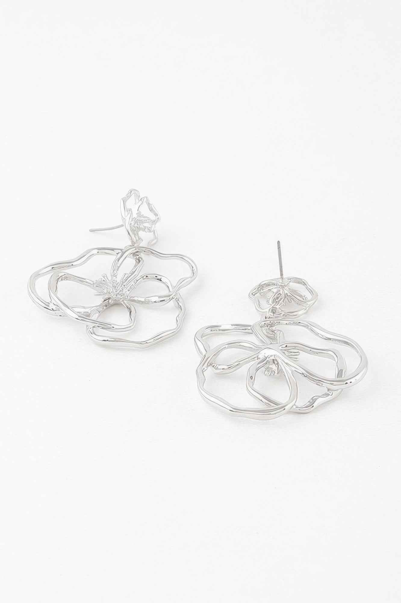 Doodle Flower Drop Earrings