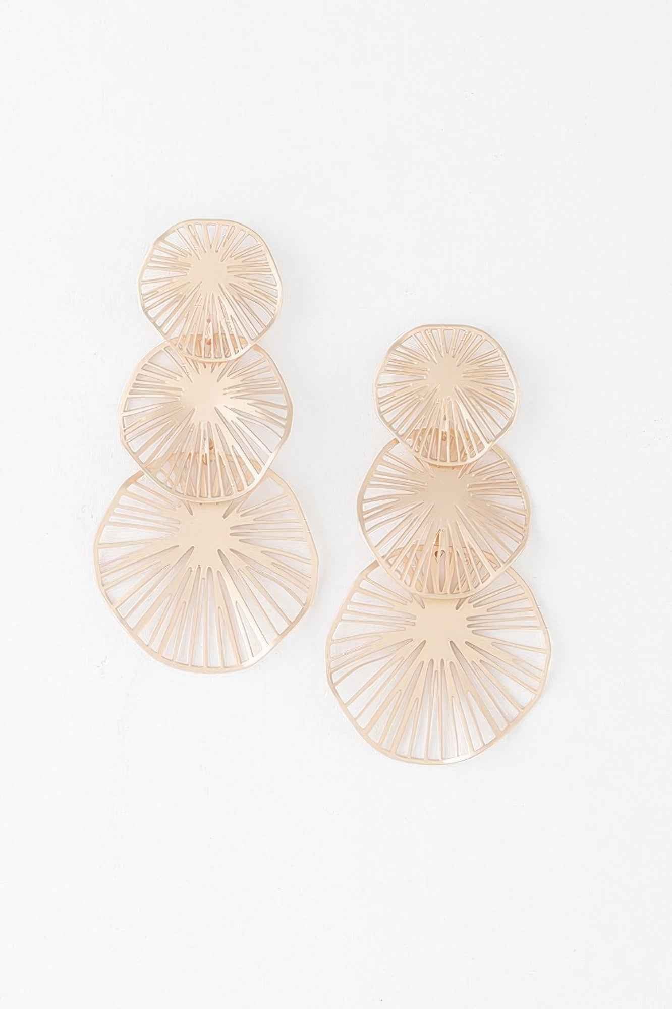 Triple Lemon Drop Earrings