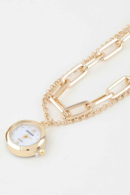 Classic Pocket Watch Chain Necklace