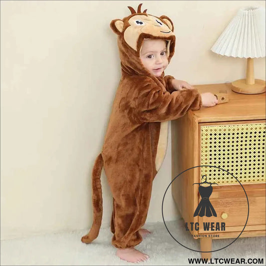 Adorable Monkey Onesie Jumpsuit for Newborns