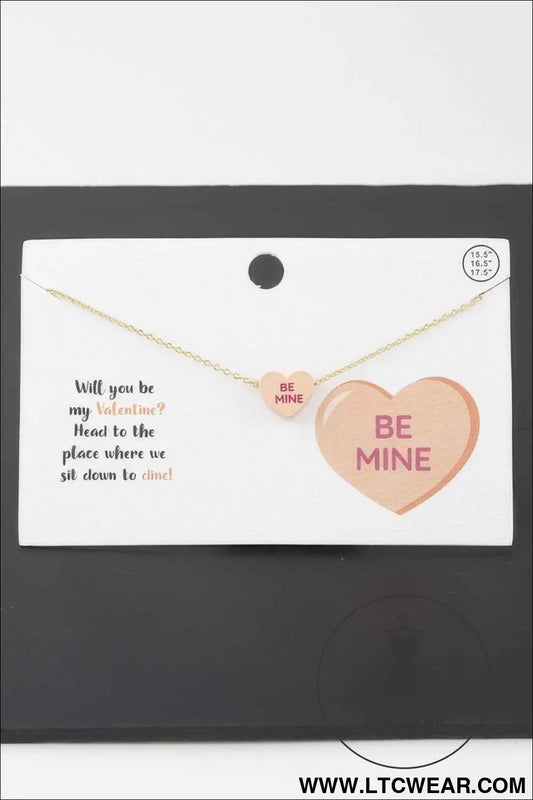 Be Mine Heart Pendant Necklace