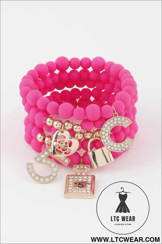 Beaded Luxury Charms Bracelet