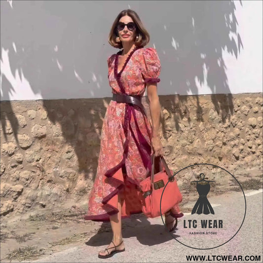 Bohemian Elegant Vacation Long Dress