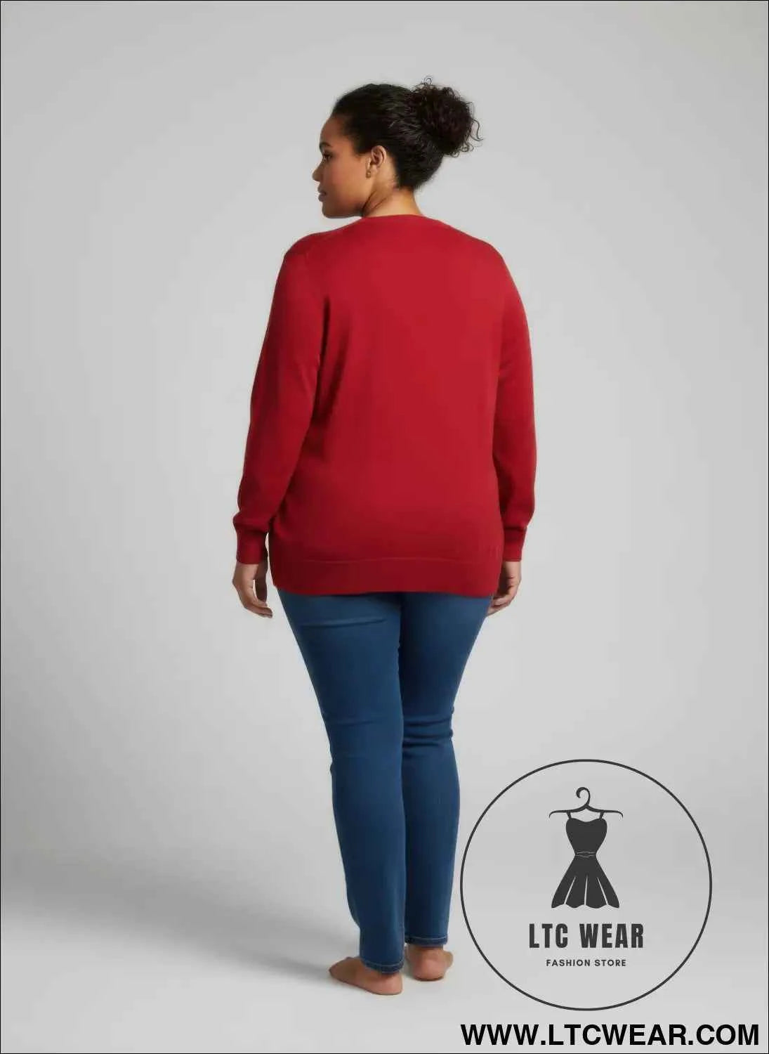 Burgundy Shimmer Knit Tunic Top for Effortless Style and Comfort