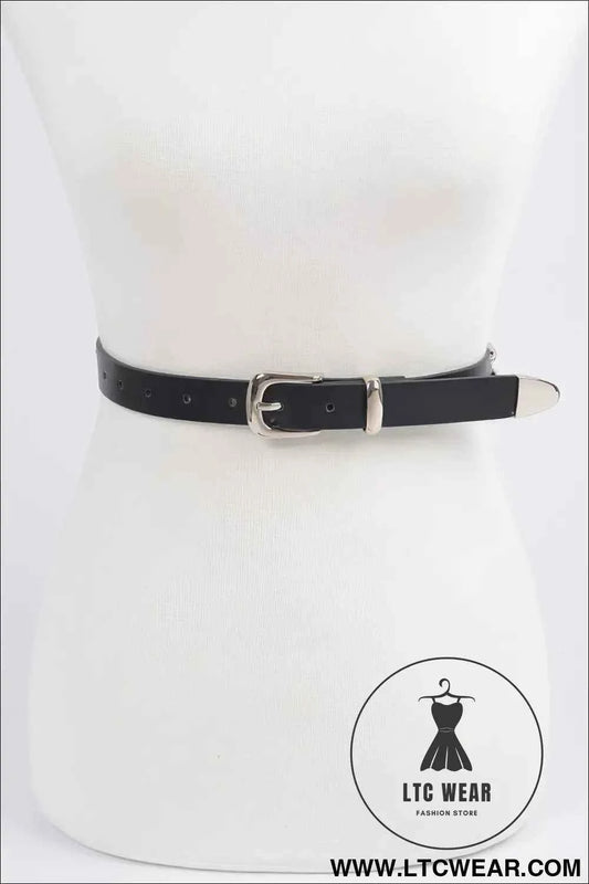 Chain Faux Leather Belt