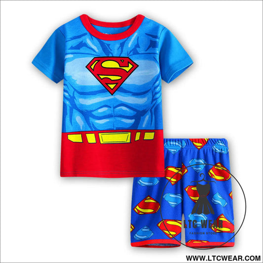 Children’s clothing short sleeved home clothing baby underwear pajama set - c003 / 90cm
