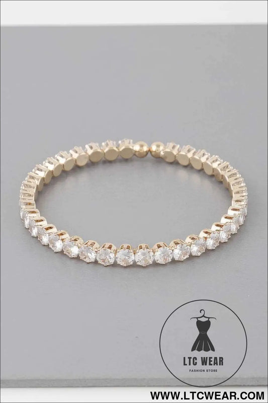 Classic Rhinestone Cuff Bracelet