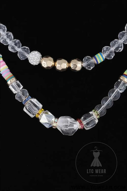 Crystal Bead Necklace - Elegant and Unique Jewelry Piece