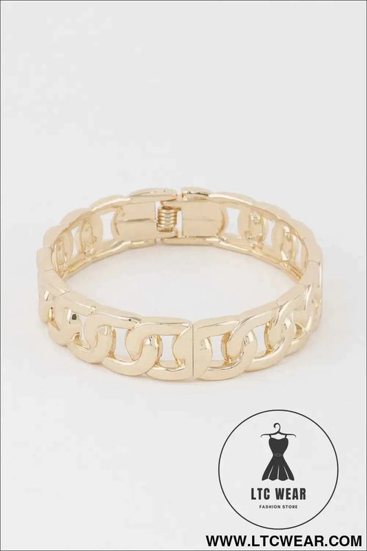 Curb Chain Cuff Bracelet