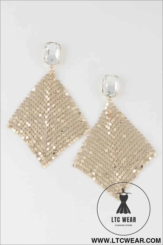 Disco Sequin Cut Earrings