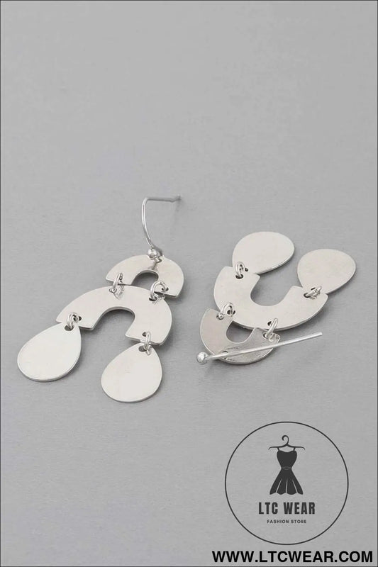 Double Arch Teardrop Earrings