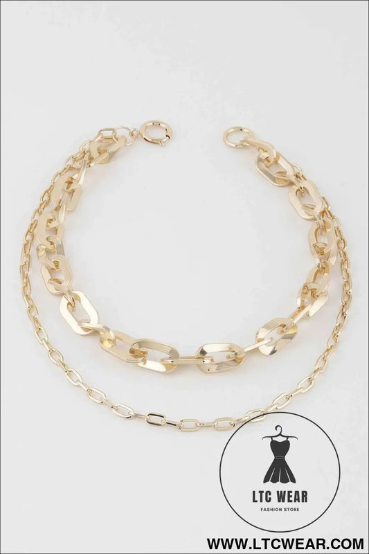 Double Link Chain Necklace
