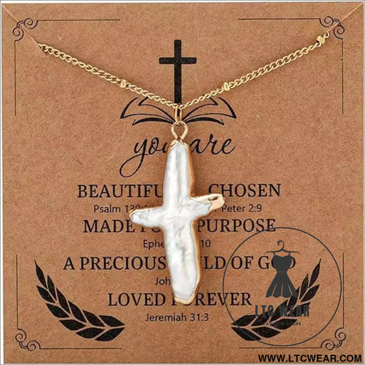European and american cross necklace