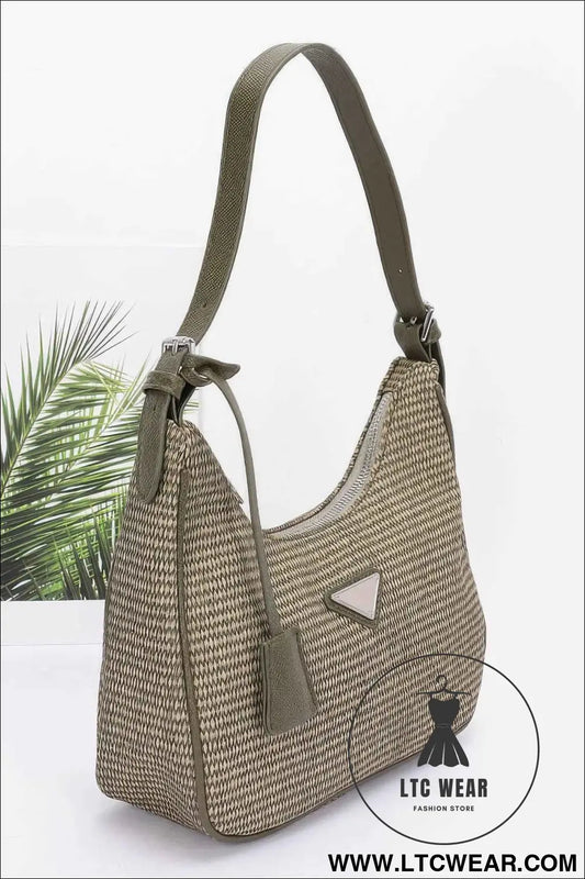 Faux Leather Shoulder Bag