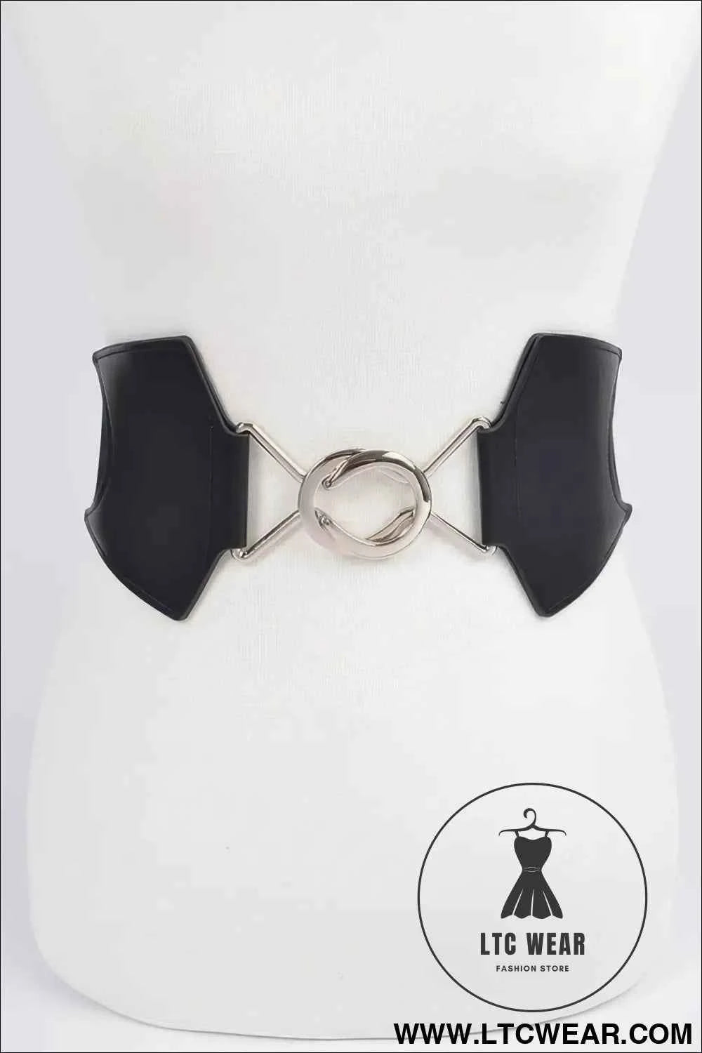 Faux Leather Wide Elastic Belt for Stylish Comfort and Versatility