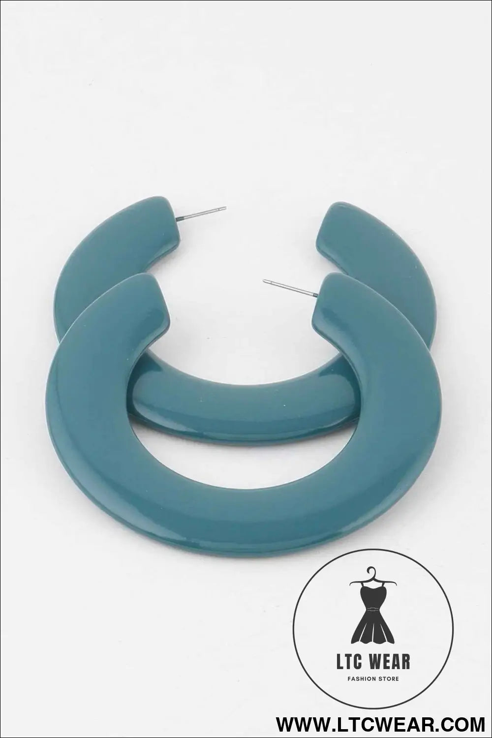 Flat Solid Hoop Earrings