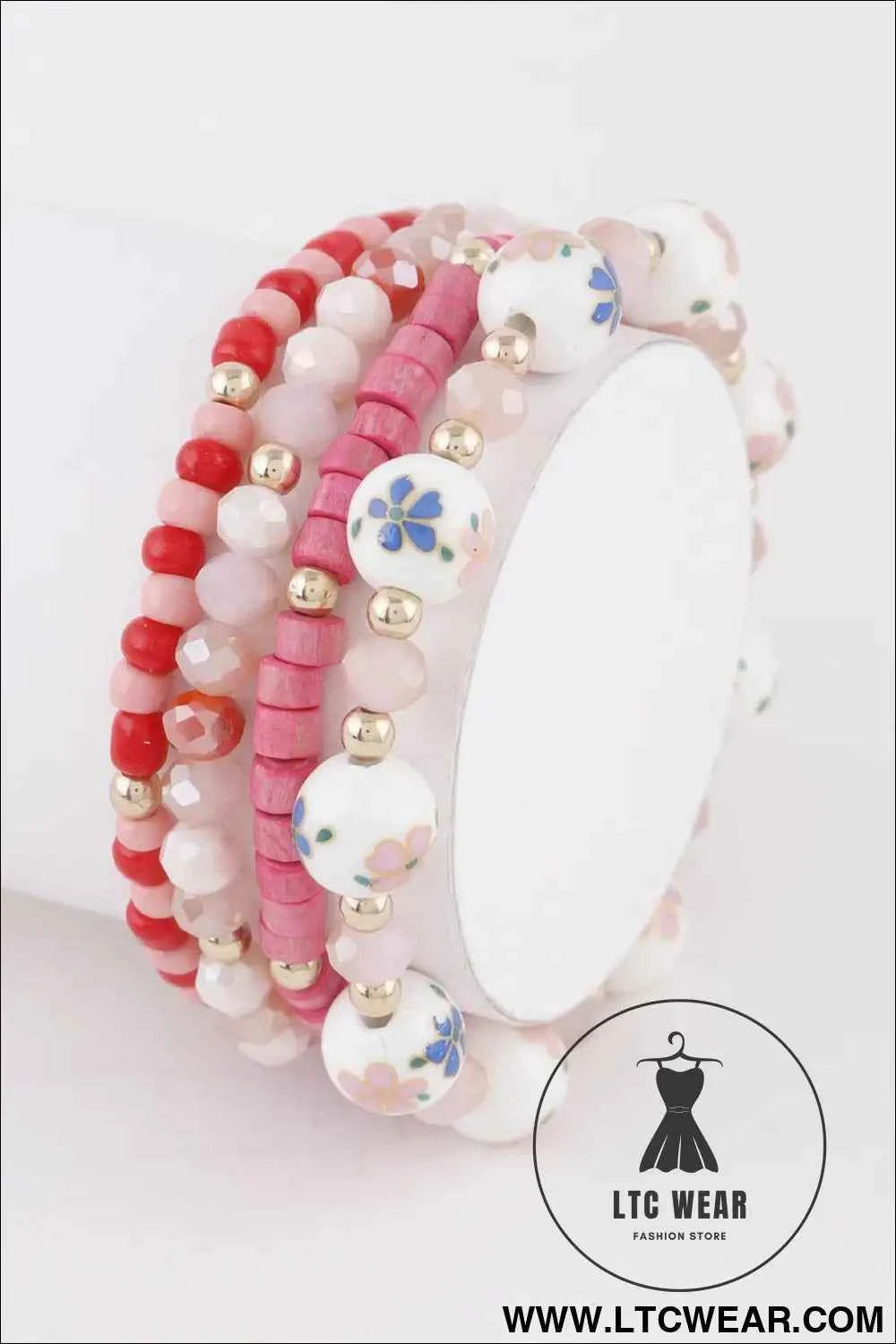 Flower Beaded Bracelet
