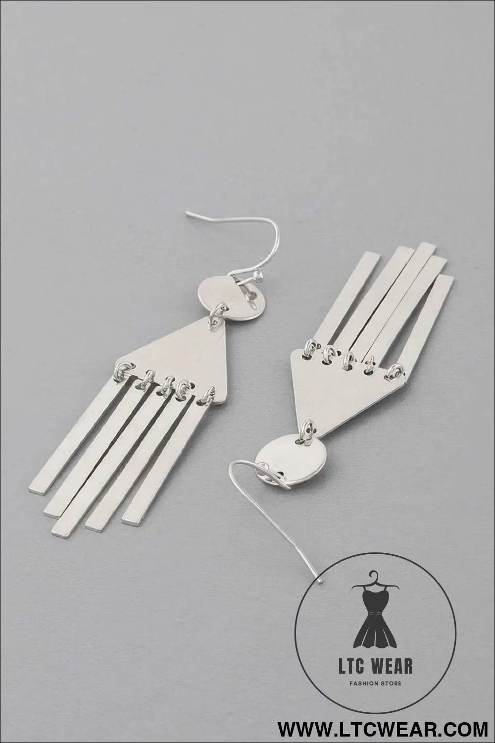 Geometric Bar Drop Earrings