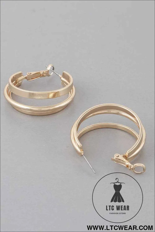 Interlaced Hoop Earrings