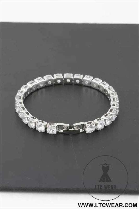 Jeweled Rhinestone Clasp Bracelet