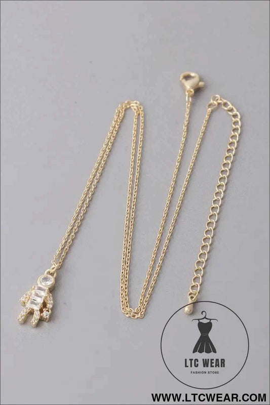 Jeweled Shopper Pendant Necklace for Stylish Elegance