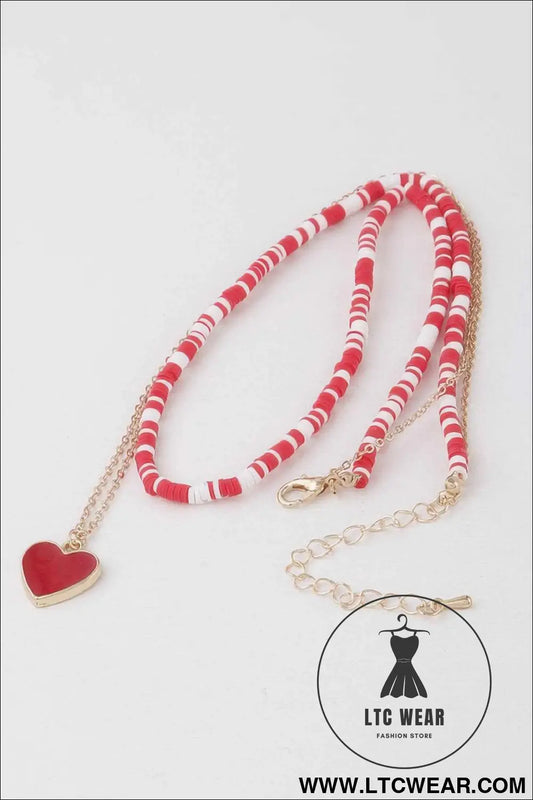 Layered Heart Chain Necklace