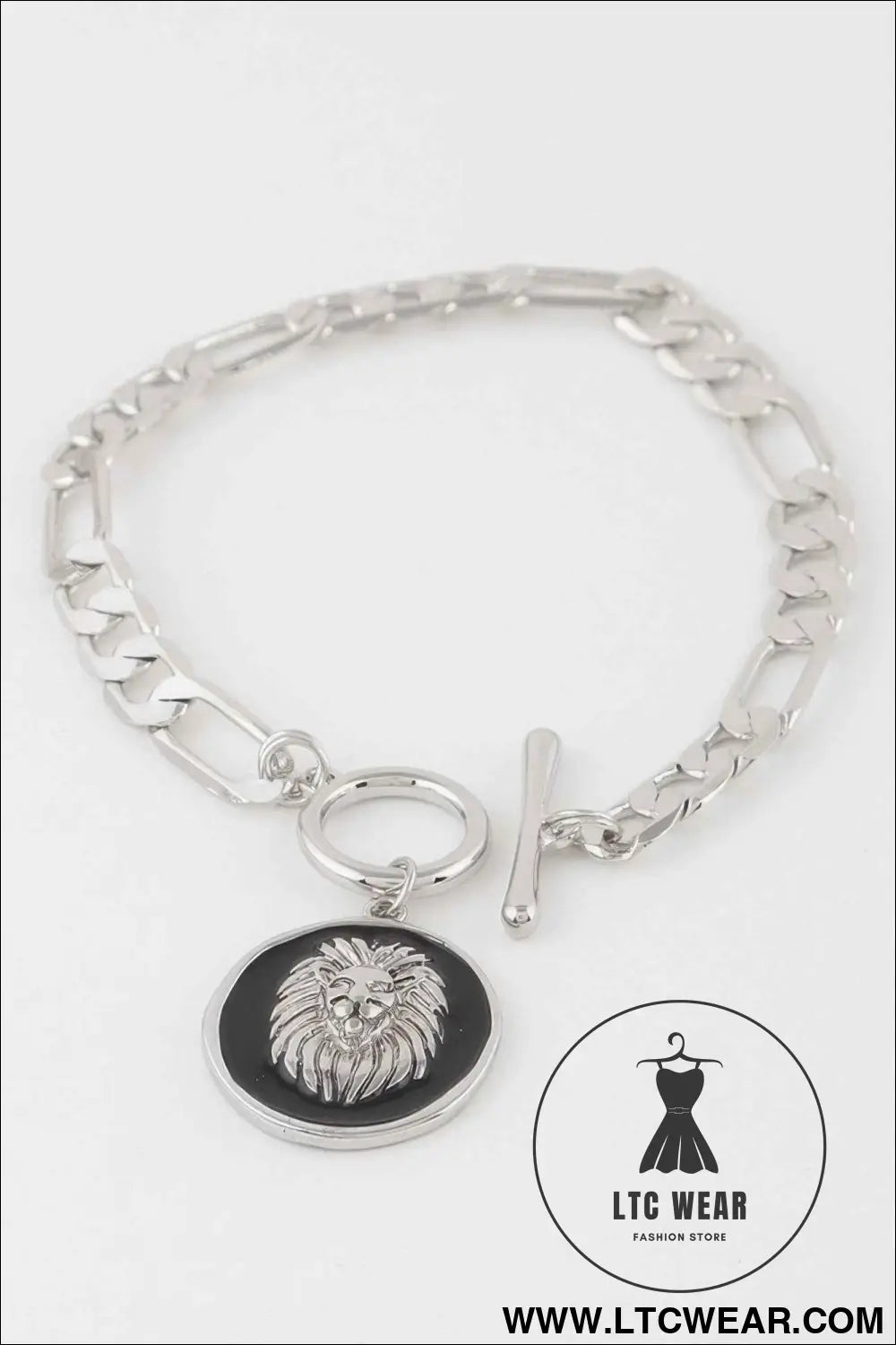 Lion Emblem Toggle Bracelet