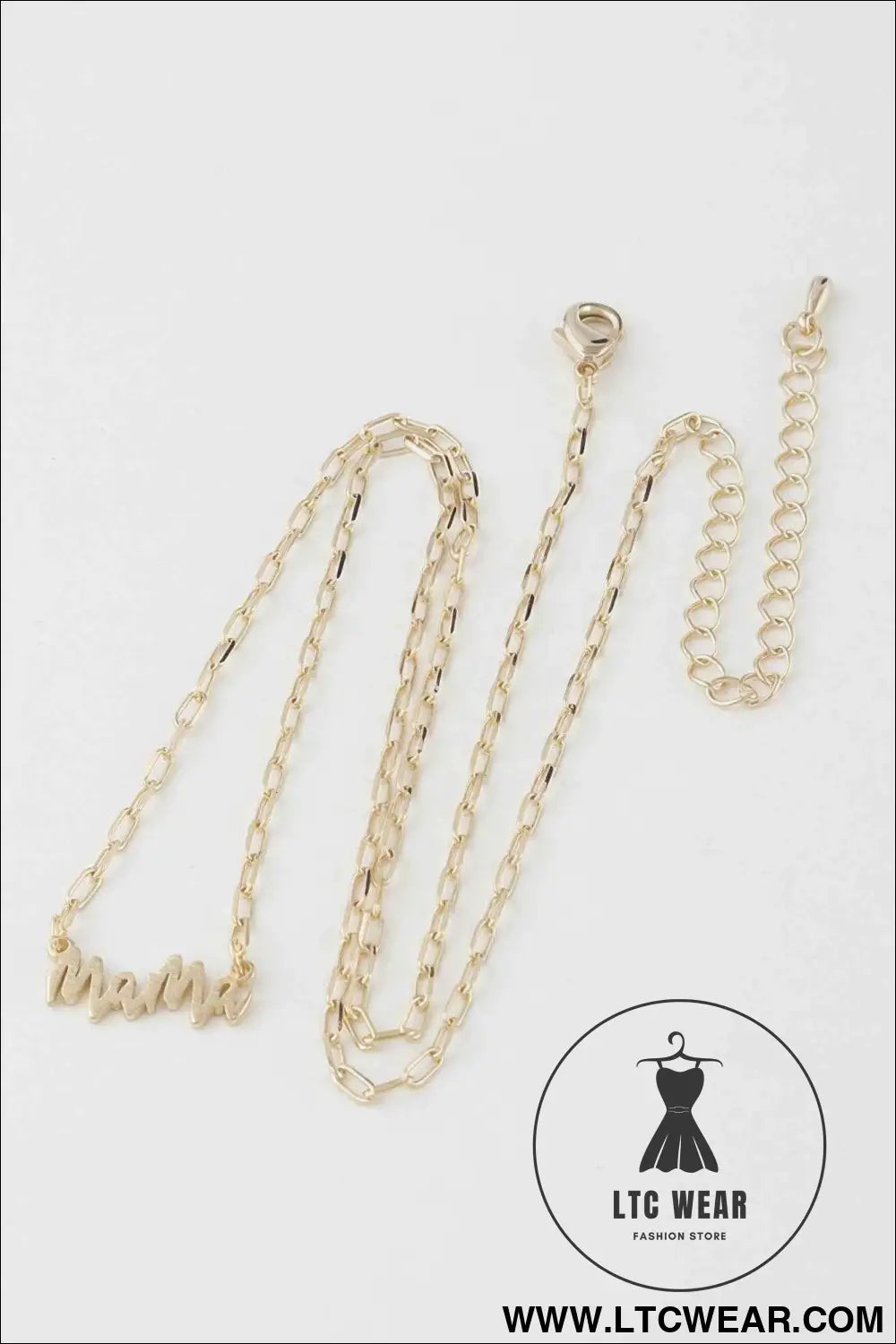 Mama Script Necklace
