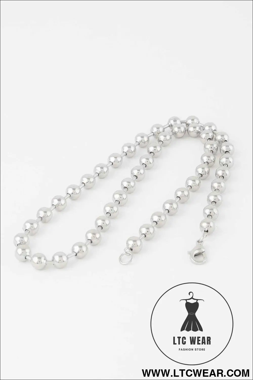 Metal Ball Beaded Short Necklace