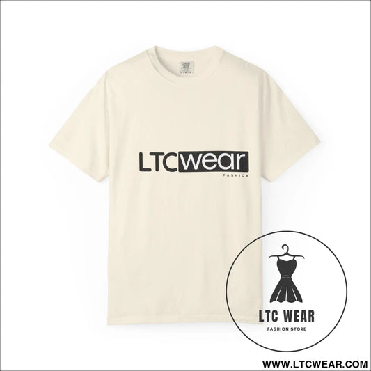 Minimal garment-dyed streetwear tee ltc wear - ivory / l - t-shirt