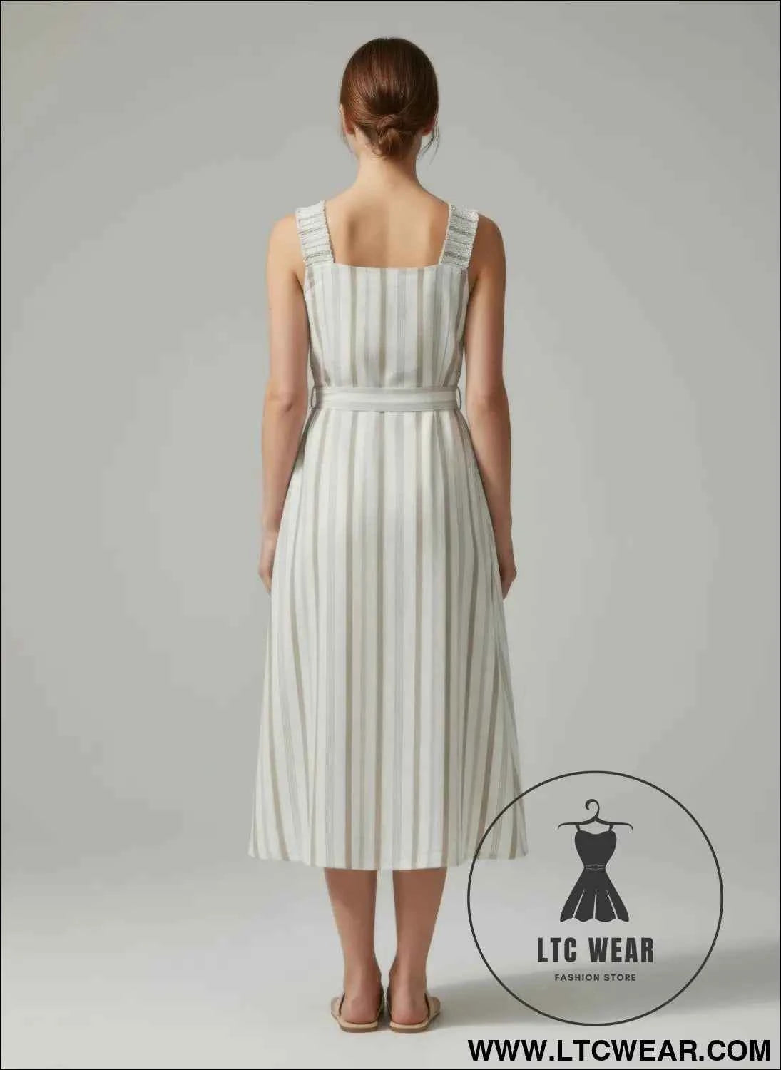 Mlle Gabrielle Striped Dress