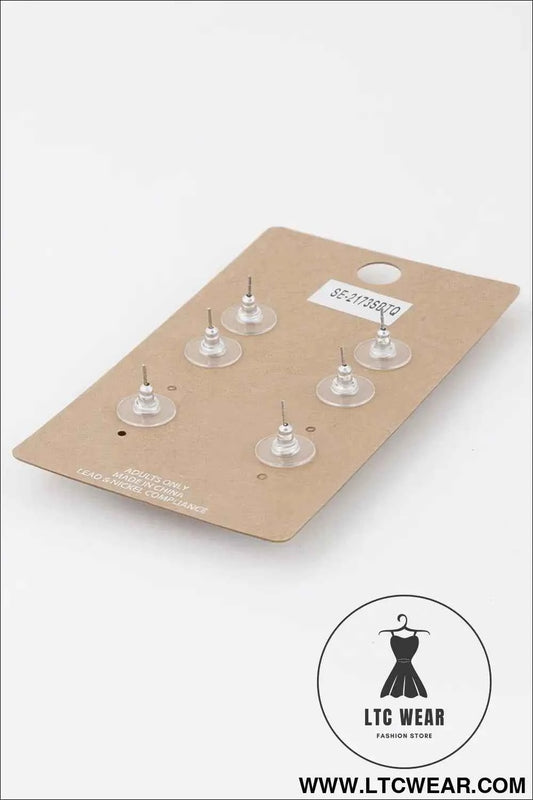 Multi Antique Stone Earrings Set