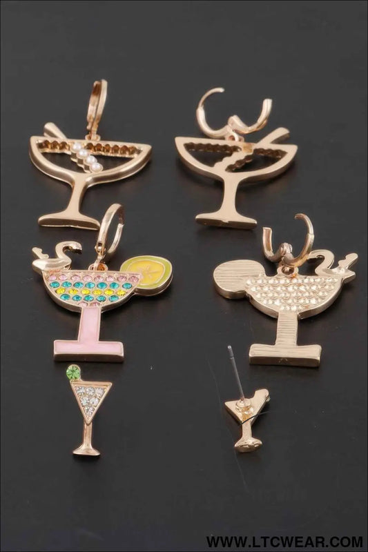 Multi Cocktail Earrings Set