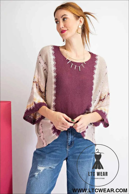 Multi Color Thread Sweater