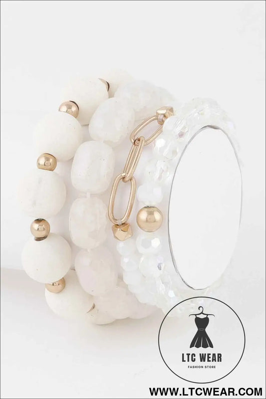 Multi Crystal Beaded Bracelet