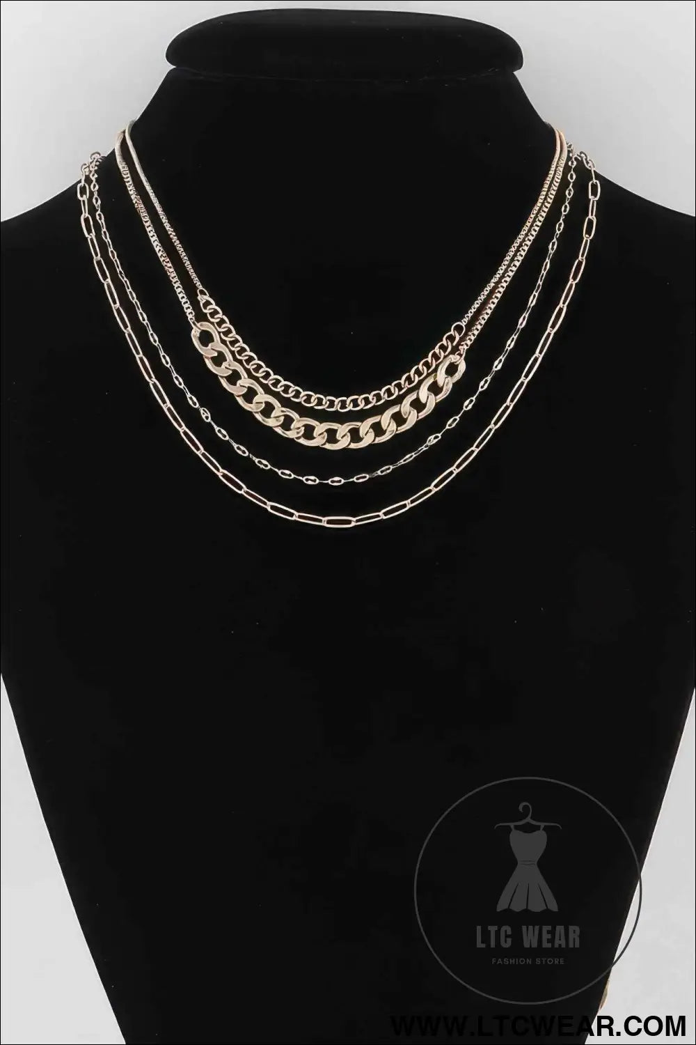 Multi Curb Mariner Chain Necklace
