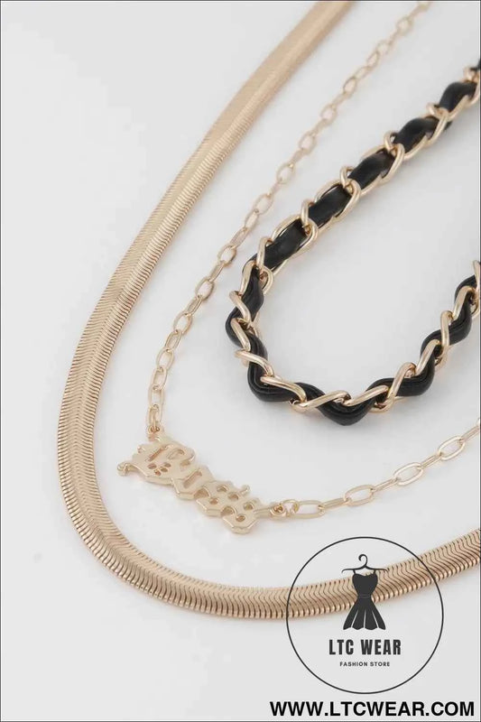 Multi Layered Boss Statement Necklace