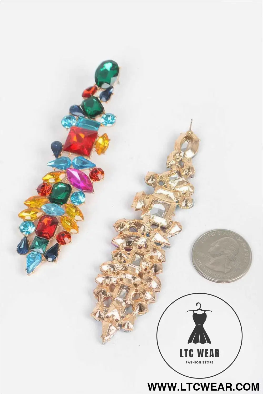 Multi Rhinestone Earring