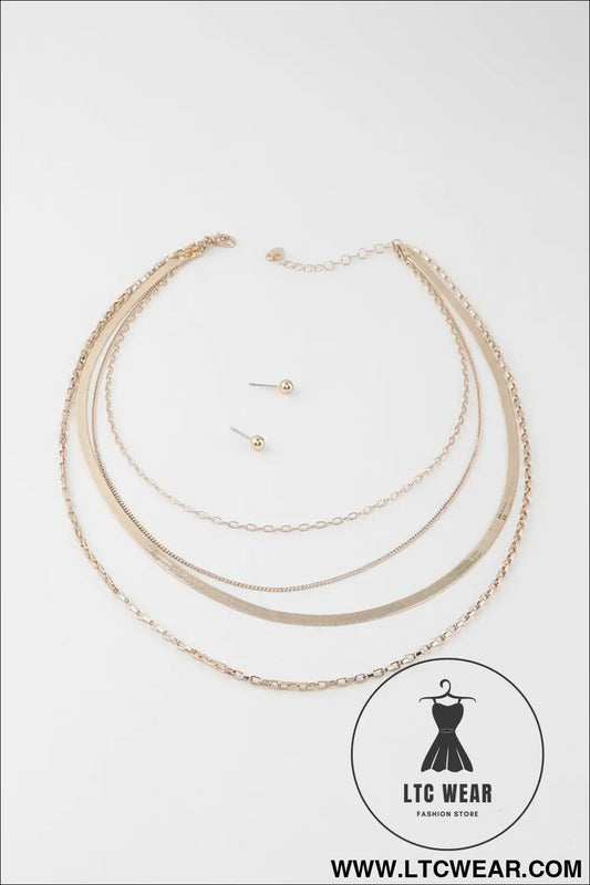 Multi Snake Chain Necklace
