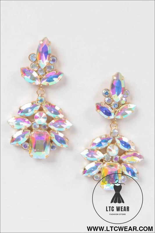Multi Stone Party Earrings