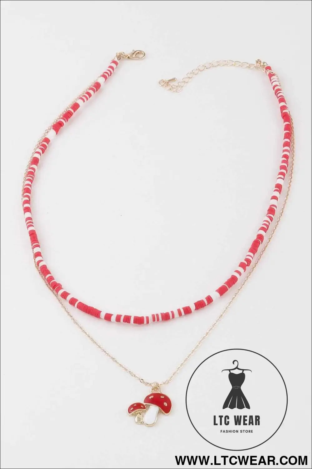 Mushroom Duo Necklace