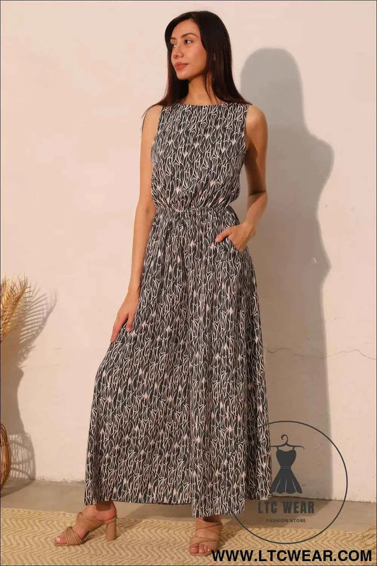 Night Meadow Sleeveless Bubble Jumpsuit