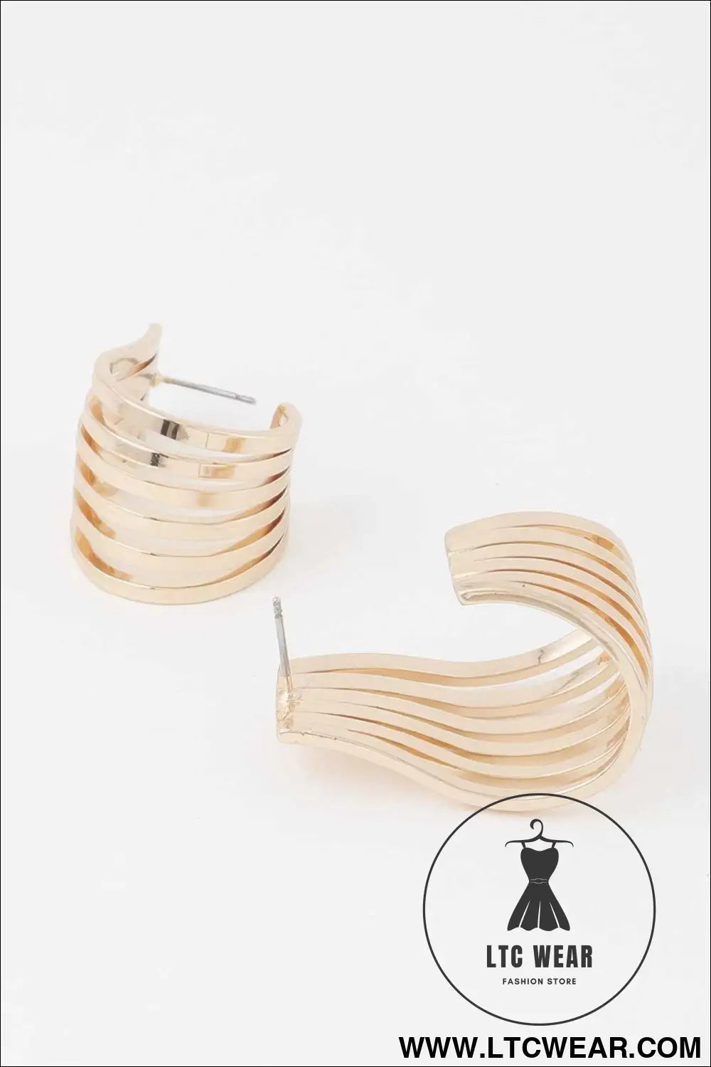 Open Cage Hoop Earrings